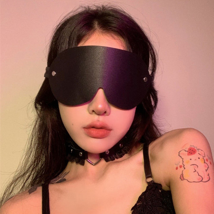 Leather Sex Accessories Eye Mask Sexy Cosplay Role Playing Adult Mask Creative Blinding Eye Mask